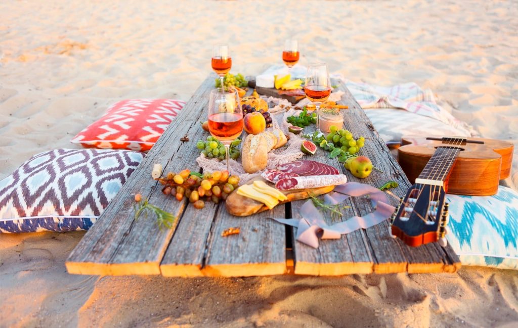 piknik na plaży